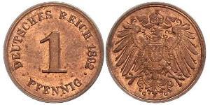 1 Pfennig Allemagne Cuivre 