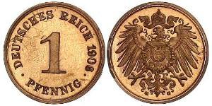 1 Pfennig Allemagne Cuivre 