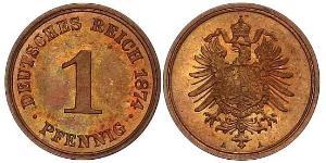 1 Pfennig Allemagne Cuivre 