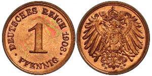 1 Pfennig Allemagne Cuivre 