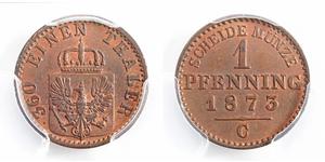 1 Pfennig Royaume de Prusse (1701-1918) Cuivre 