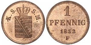 1 Pfennig States of Germany Cuivre 
