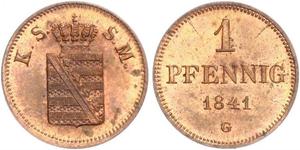 1 Pfennig States of Germany Cuivre 