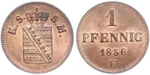 1 Pfennig States of Germany Cuivre 