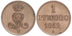 1 Pfennig States of Germany Cuivre 