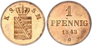 1 Pfennig States of Germany Cuivre 