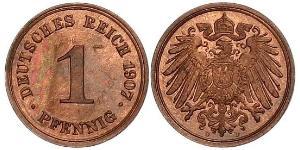 1 Pfennig Deutschland Kupfer 