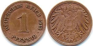 1 Pfennig Deutschland Kupfer 