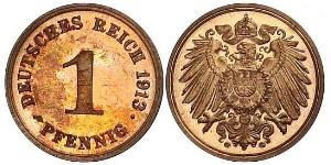 1 Pfennig Deutschland Kupfer 