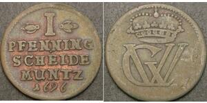 1 Pfennig States of Germany Kupfer 