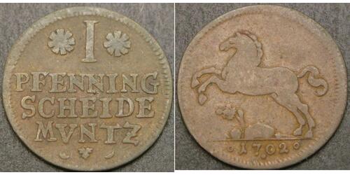 1 Pfennig States of Germany Kupfer 