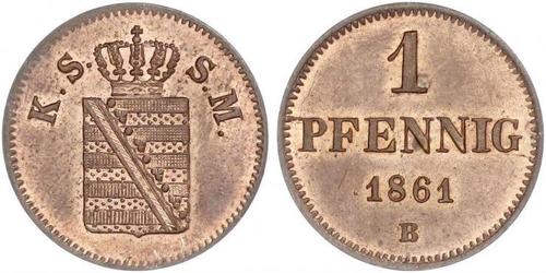 1 Pfennig States of Germany Kupfer 