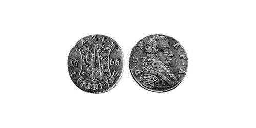 1 Pfennig Anhalt-Zerbst  (1544 - 1796) Rame Federico Augusto di Anhalt-Zerbst(1734 – 1793)