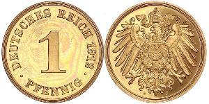 1 Pfennig Germania Rame 