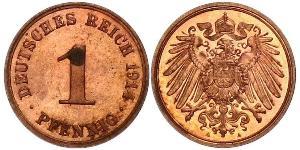 1 Pfennig Germania Rame 