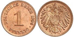 1 Pfennig Germania Rame 