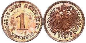 1 Pfennig Germania Rame 