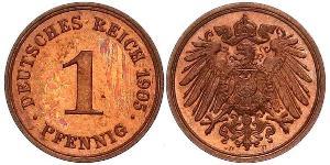 1 Pfennig Germania Rame 