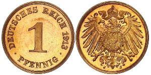 1 Pfennig Germania Rame 