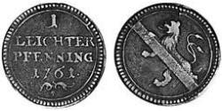 1 Pfennig Principato vescovile di Bamberga (1245–1802) Rame 