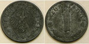 1 Pfennig 納粹德國 (1933 - 1945) Zinc 