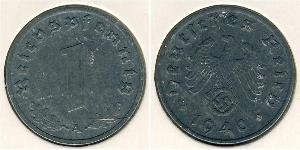 1 Pfennig 納粹德國 (1933 - 1945) Zinc 
