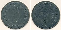 1 Pfennig Deutsches Reich (1933-1945) Zink 