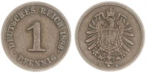 1 Pfennig 德国  
