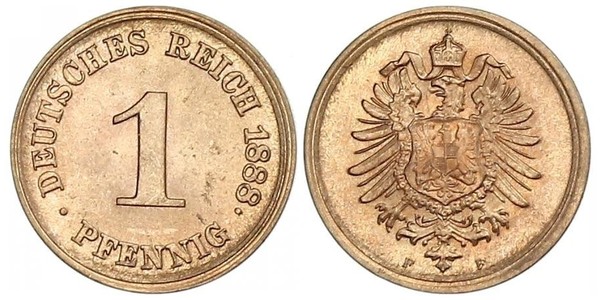 1 Pfennig 德国  