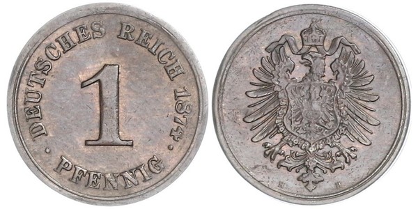 1 Pfennig 德国  