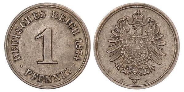 1 Pfennig 德国  