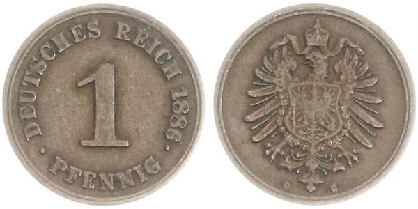 1 Pfennig 德国  