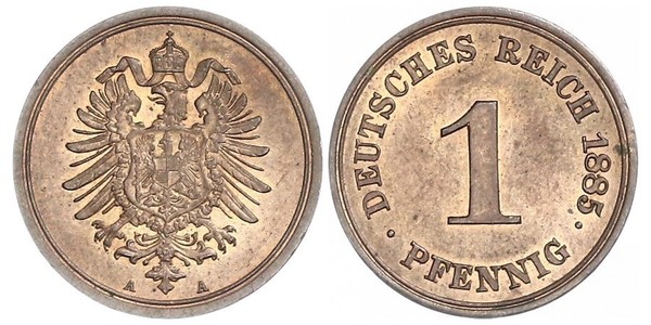 1 Pfennig 德国  