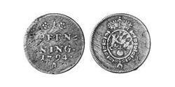 1 Pfennig Electorate of Bavaria (1623 - 1806) 銅 