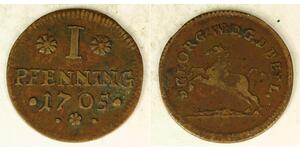1 Pfennig 联邦州 (德国) 銅 
