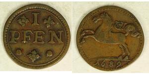 1 Pfennig 联邦州 (德国) 銅 