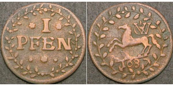 1 Pfennig 联邦州 (德国) 銅 