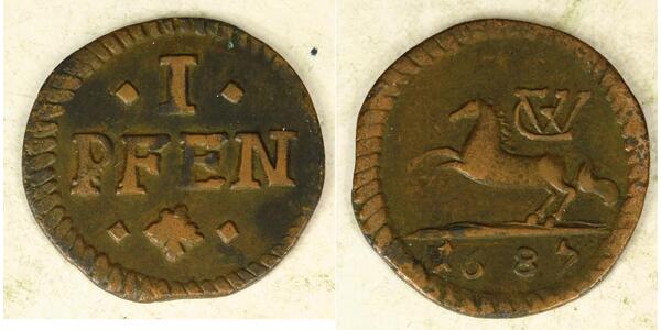 1 Pfennig 联邦州 (德国) 銅 