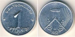 1 Pfennig 東德 (1949 - 1990) 铝 