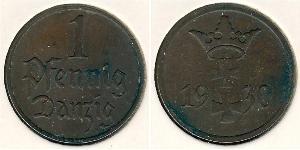 1 Pfennig 但澤自由市 (1920 - 1939) 青铜 