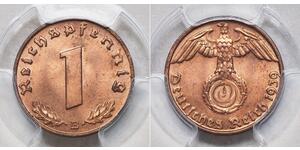 1 Pfennig 納粹德國 (1933 - 1945) 青铜 