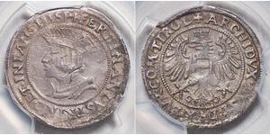 1 Pfundner Austria Plata Fernando I de Habsburgo (1503-1564)