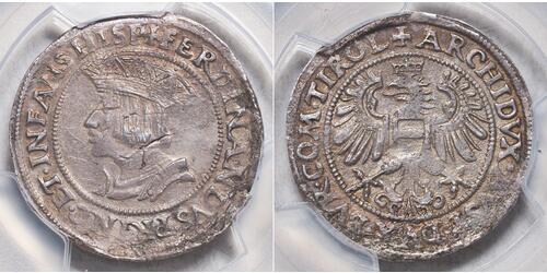 1 Pfundner Austria Plata Fernando I de Habsburgo (1503-1564)