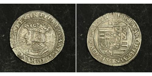 1 Pfundner Austria  Silver Ferdinand I, Holy Roman Emperor(1503-1564)