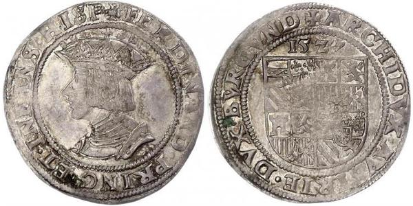 1 Pfundner 奥地利历史 (1156 - 1806) 銀 Ferdinand I, Holy Roman Emperor(1503-1564)