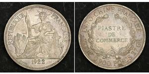 1 Piastre Indochine française (1887-1954) Argent 