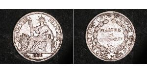 1 Piastre Indochine française (1887-1954) Argent 