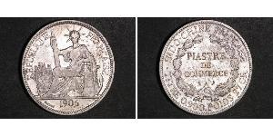 1 Piastre Indochine française (1887-1954) Argent 