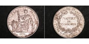 1 Piastre Indochine française (1887-1954) Argent 