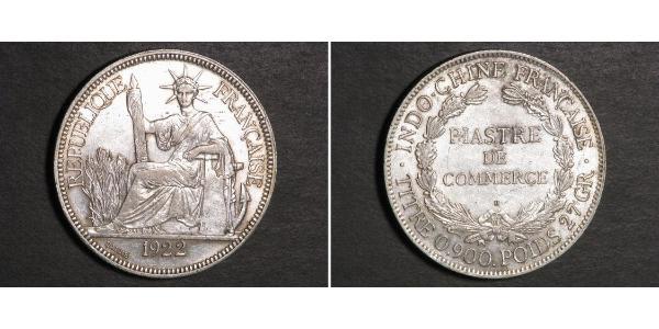 1 Piastre Indochine française (1887-1954) Argent 